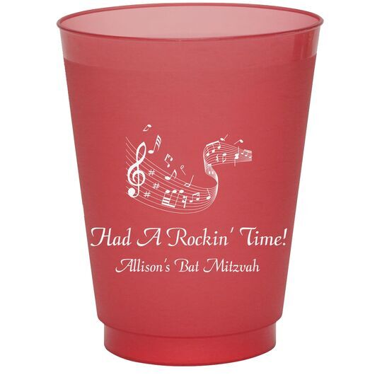 Musical Staff Colored Shatterproof Cups
